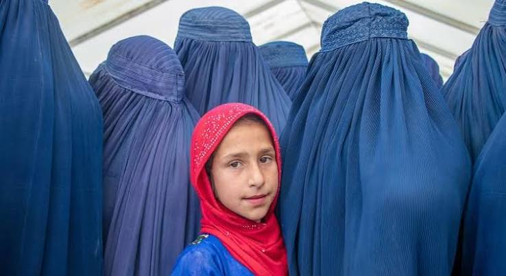 Afghan women participating in a violence-prevention and community protection activity