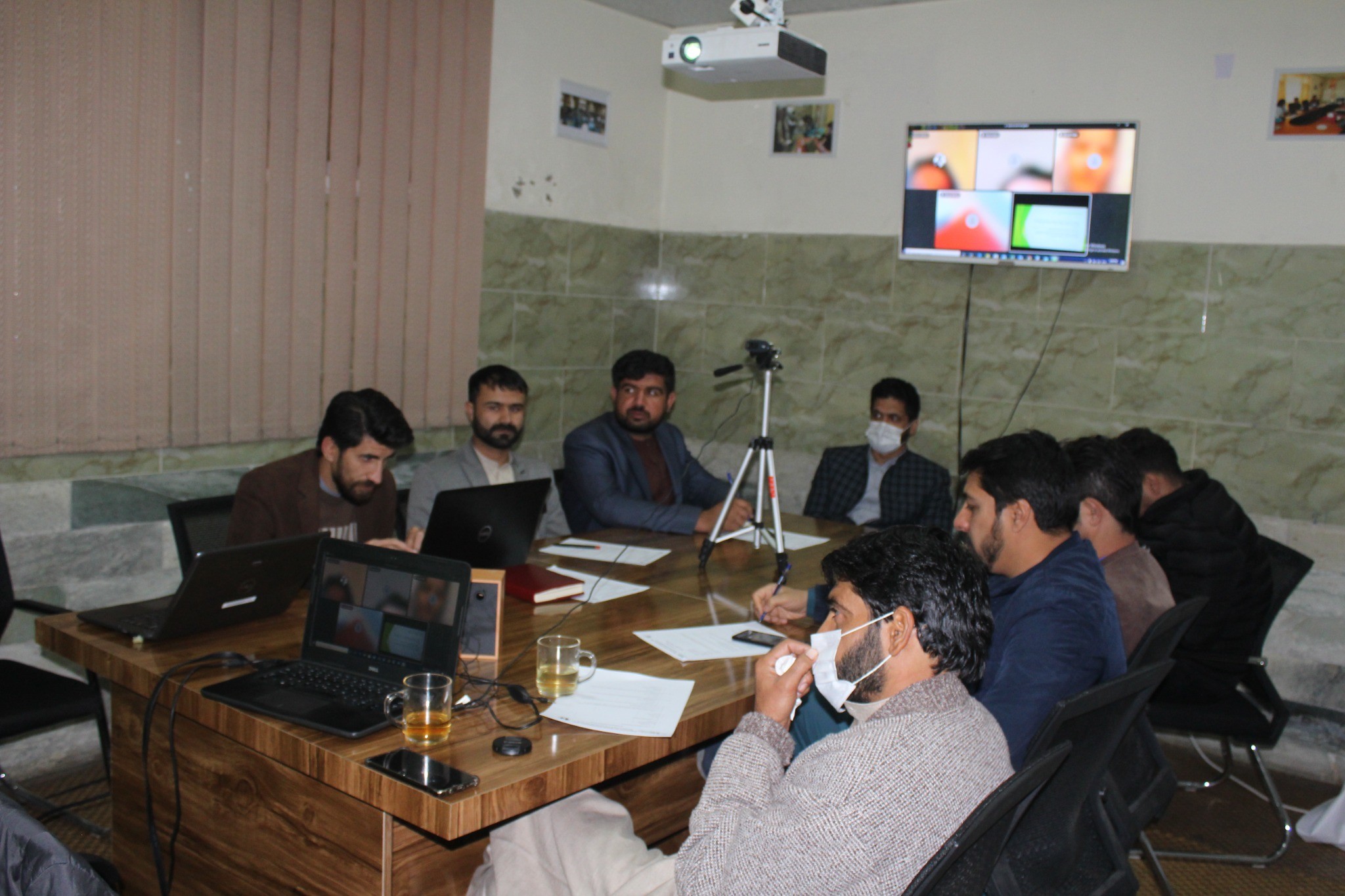 Team meeting in Afghanistan